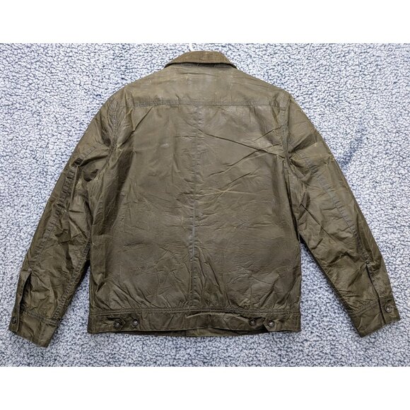 Taylor Stitch Long Haul Waxed Canvas Trucker Jacket Mens 40 Wool Blanket Lined - Picture 3 of 15